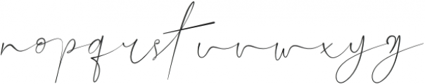 Hillonest Signature Regular otf (400) Font LOWERCASE