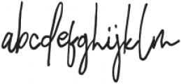 Hilmounte Signature Regular otf (400) Font LOWERCASE