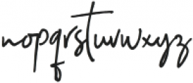 Hilmounte Signature Regular otf (400) Font LOWERCASE