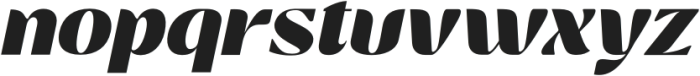 Hiluna Italic otf (400) Font LOWERCASE