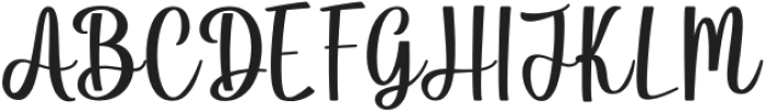 Hilyada Regular otf (400) Font UPPERCASE