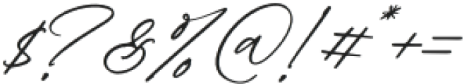 Himalaya Signature Italic otf (400) Font OTHER CHARS