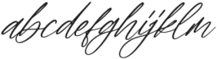 Himalaya Signature Italic otf (400) Font LOWERCASE