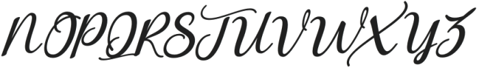 HimalayaScript-Oblique otf (400) Font UPPERCASE