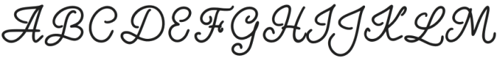 Hinabela otf (400) Font UPPERCASE