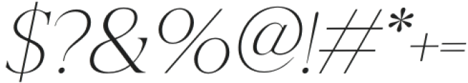 Hinaya Italic Ligature otf (400) Font OTHER CHARS