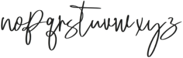Hindya Signature Regular otf (400) Font LOWERCASE