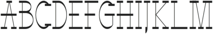 Hinnom Regular otf (400) Font UPPERCASE