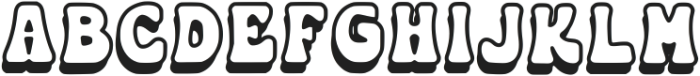 Hippie Groovy Regular otf (400) Font UPPERCASE