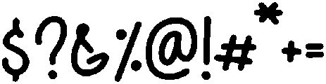 Hippie Regular otf (400) Font OTHER CHARS