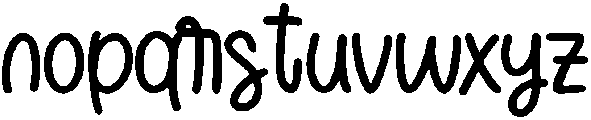 Hippie Regular otf (400) Font LOWERCASE