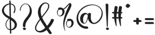 Hippie Signature Regular otf (400) Font OTHER CHARS