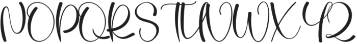 Hippie Signature Regular otf (400) Font UPPERCASE