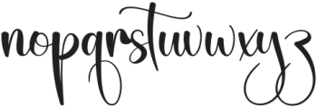 Hippie Signature Regular otf (400) Font LOWERCASE
