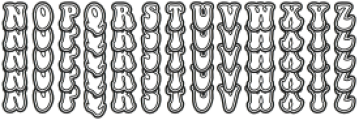 Hippy Time Stacked otf (400) Font LOWERCASE