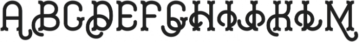 Hipster Regular otf (400) Font UPPERCASE