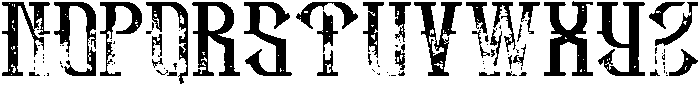 HipsterFont Aged otf (400) Font LOWERCASE
