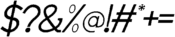 Hirandi Italic otf (400) Font OTHER CHARS