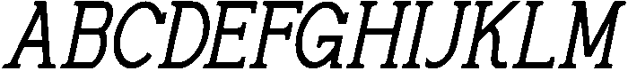 Hirandi Italic otf (400) Font UPPERCASE
