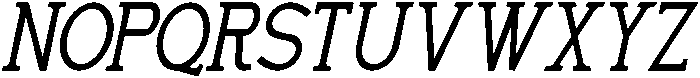 Hirandi Italic otf (400) Font UPPERCASE
