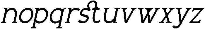 Hirandi Italic otf (400) Font LOWERCASE