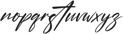 Hirarki Signature Italic otf (400) Font LOWERCASE