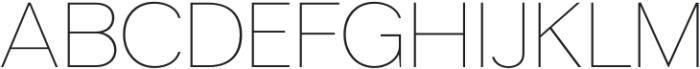 Hirashe Thin otf (100) Font UPPERCASE
