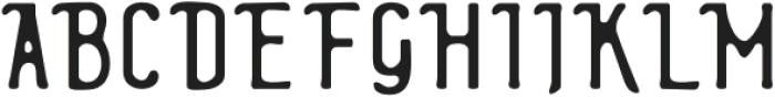 HisbergBlur-Regular otf (400) Font UPPERCASE