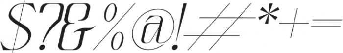 Histeria Italic otf (400) Font OTHER CHARS