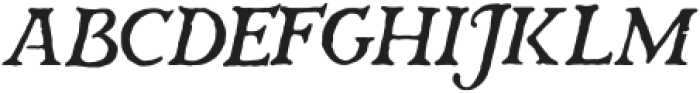 Historia-Italic otf (400) Font UPPERCASE