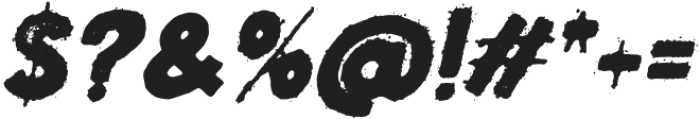 Historic Grunge Inked Slant otf (400) Font OTHER CHARS