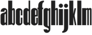 Hitrogent Medium Ultra Condensed otf (500) Font LOWERCASE