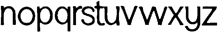 Hizo ttf (400) Font LOWERCASE