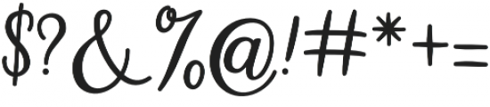 hillania font Regular otf (400) Font OTHER CHARS