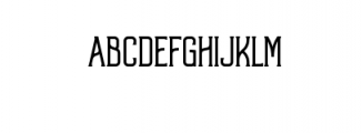 High Rock Serif.ttf Font UPPERCASE