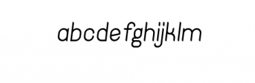 Hinge Regular Italic.ttf Font LOWERCASE