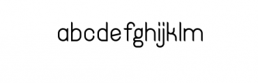 Hinge Regular.ttf Font LOWERCASE