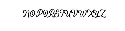 Hipsterious Rough.otf Font UPPERCASE