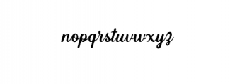Hipsterious Rough.otf Font LOWERCASE