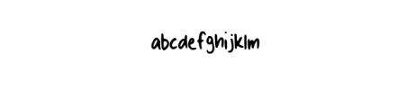 Hiro Font Font LOWERCASE