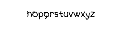 Hiroshio-Regular.otf Font LOWERCASE