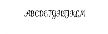 HiyidaScript.ttf Font UPPERCASE