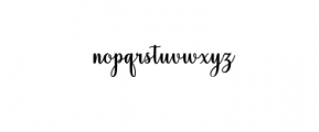 HiyidaScript.ttf Font LOWERCASE