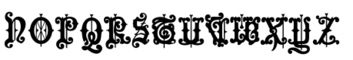 Hills Medieval Font UPPERCASE