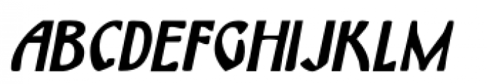 Himmelblau Italic Font LOWERCASE