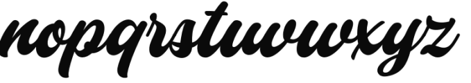 Historia Script Regular Font LOWERCASE