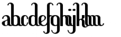 Hitalica Bold Vertical Font LOWERCASE