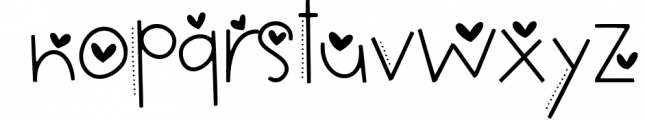 Hi Valentine - A Valentine's Day Font Font LOWERCASE