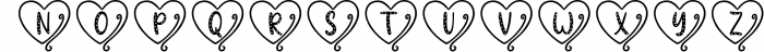 Hilani Heart Monogram Font LOWERCASE