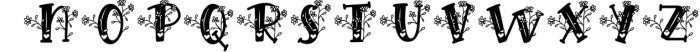 Hilens Flower Monogram Font LOWERCASE